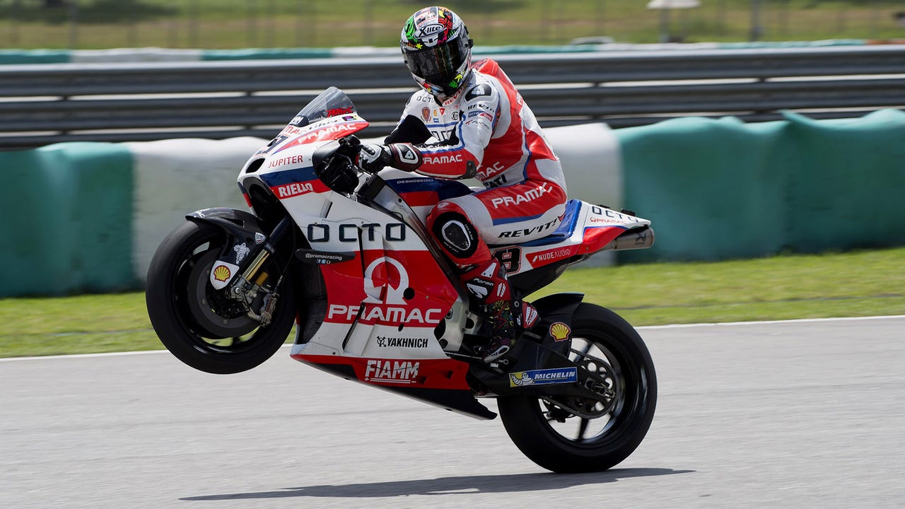 MotoGP: Petrucci tops Tuesday test after soft tire withdrawn
